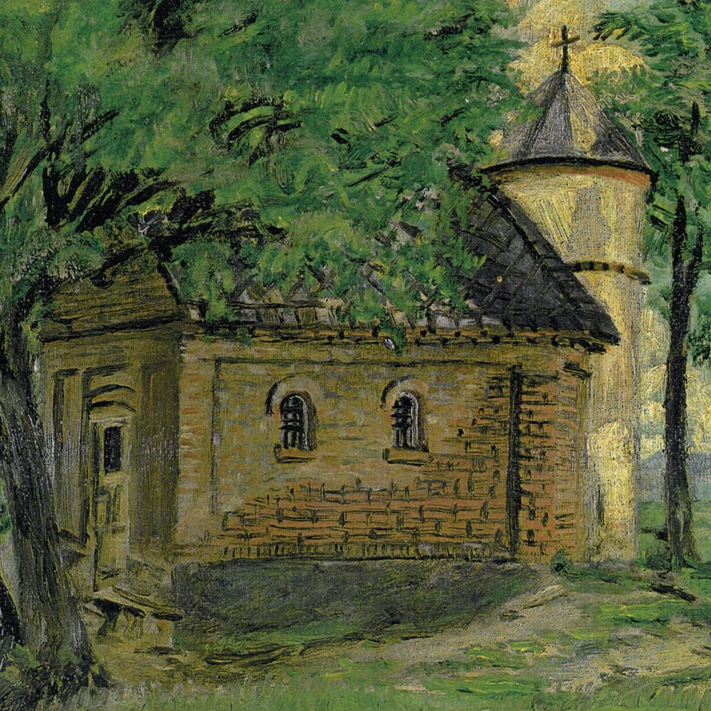 Kaple svaté Anny na dobové malbě.